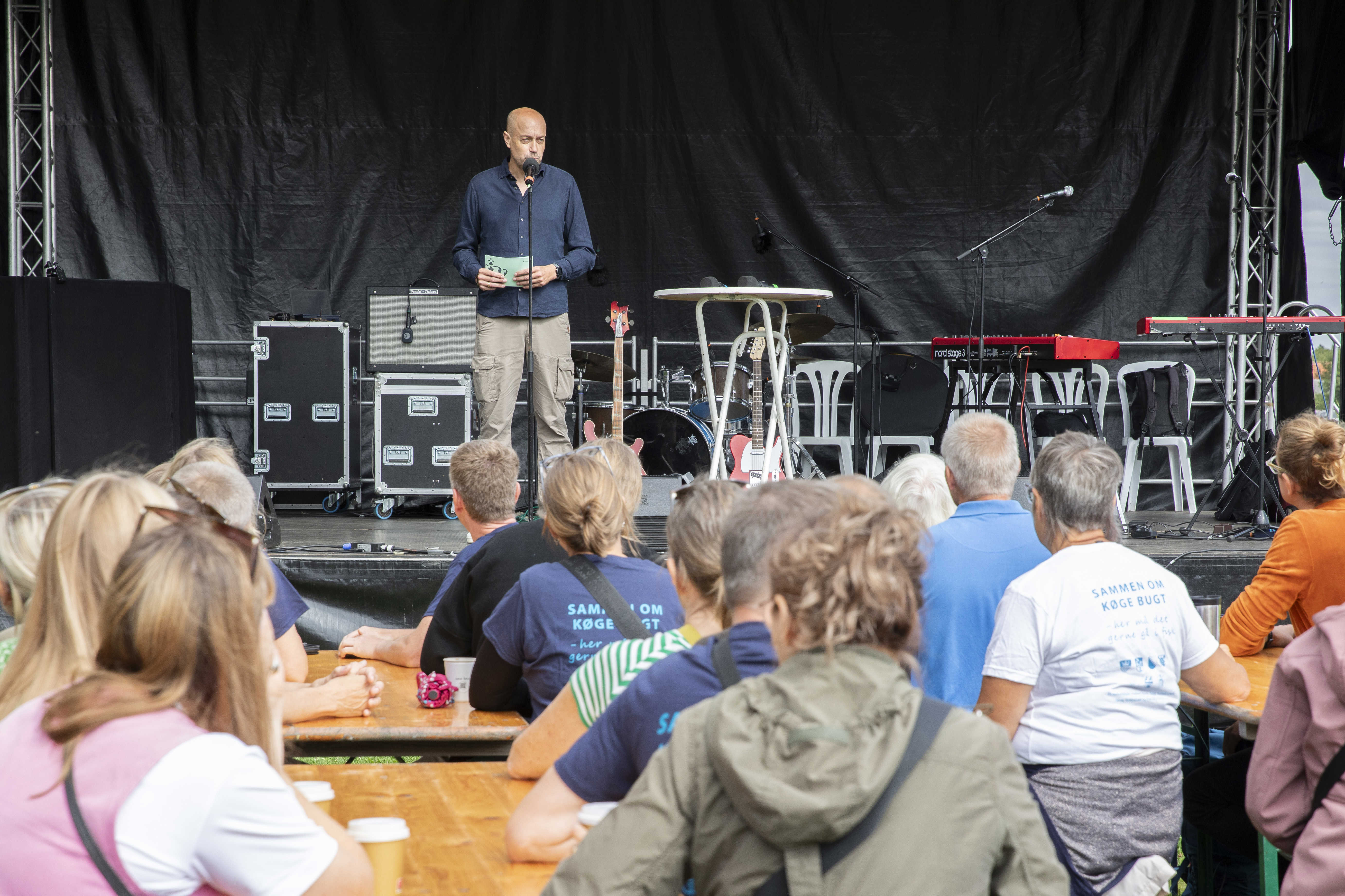 Miljøminister Magnus Heunicke bød velkommen fra den store scene med en tale om de mange problemer, som Danmarks havmiljø står over for.